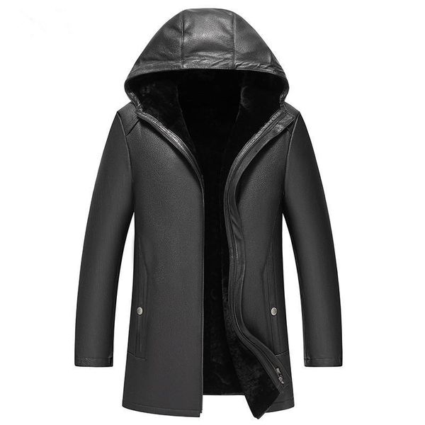 men's leather & faux genuine jackets real wool fur jacket man clothing for men winter warm coat hoodies medium long fashion coats, Black
men's leather & faux genuine jackets real wool fur jacket man clothing for men winter warm coat hoodies medium long fashion coats, Black