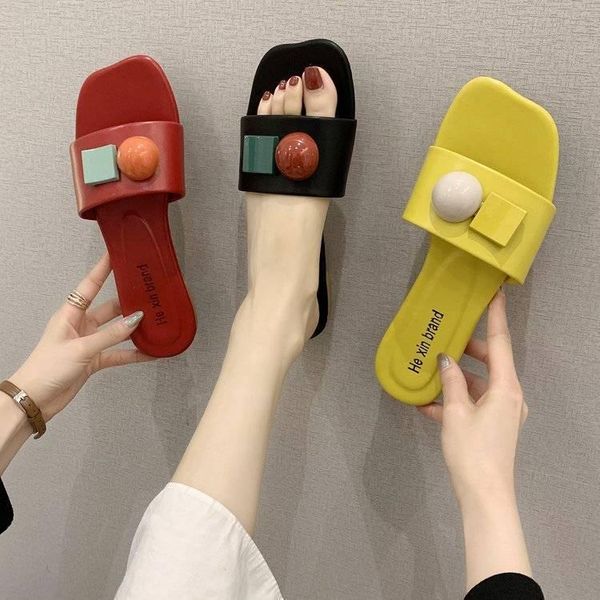 slippers 2021 women's outer wear sandals fashion personality flat casual beach shoes, Black
slippers 2021 women's outer wear sandals fashion personality flat casual beach shoes, Black
