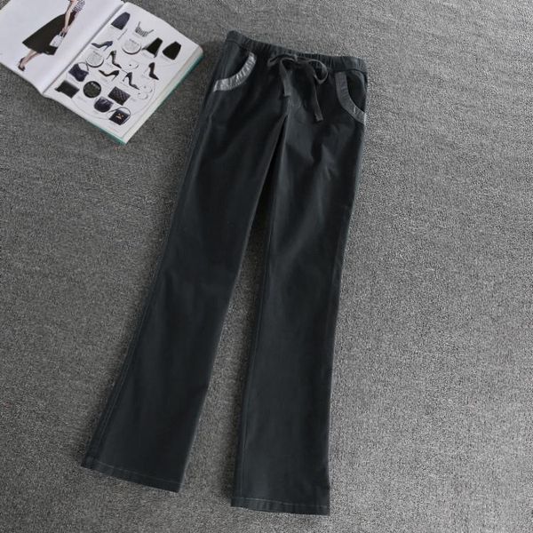 women's pants & capris 2021 women long flare trousers khaki dark gray brick red slacks casual n60, Black;white
women's pants & capris 2021 women long flare trousers khaki dark gray brick red slacks casual n60, Black;white