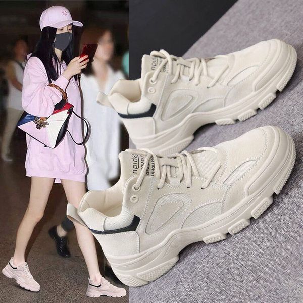 high dad shoes female 2021 spring and autumn new korean fashion leisure thick bottom breathable student sports running
high dad shoes female 2021 spring and autumn new korean fashion leisure thick bottom breathable student sports running