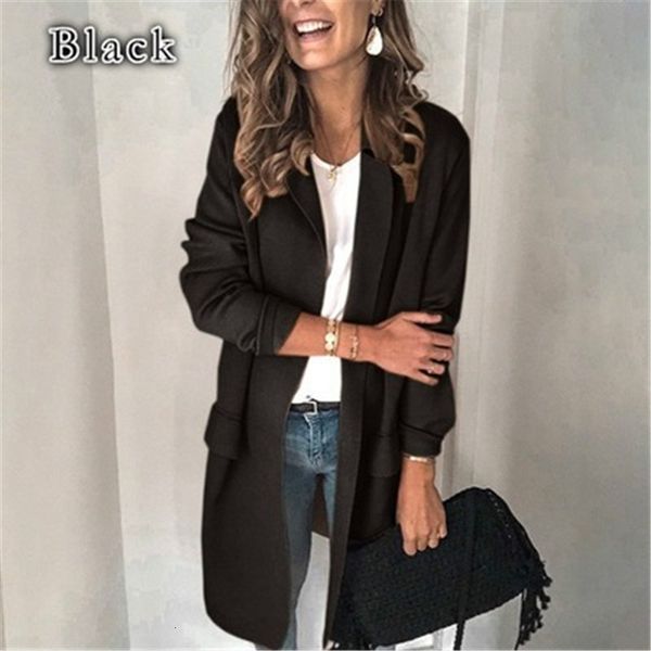 women's wool & blends designer winter female loose cardigan lady solid color long sleeves outerwear fashion fake pocket casual suit jac, Black
women's wool & blends designer winter female loose cardigan lady solid color long sleeves outerwear fashion fake pocket casual suit jac, Black