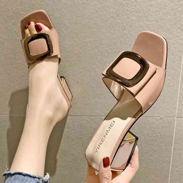 summer women sho slippers fashion metal buckle ladi mul slid high heels pumps casual, Black
summer women sho slippers fashion metal buckle ladi mul slid high heels pumps casual, Black