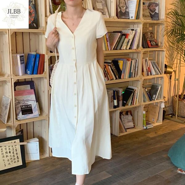 dress women v-neck casual short sleeve white black style summer line lady button for vestidos japanese w ethnic clothing, Red
dress women v-neck casual short sleeve white black style summer line lady button for vestidos japanese w ethnic clothing, Red