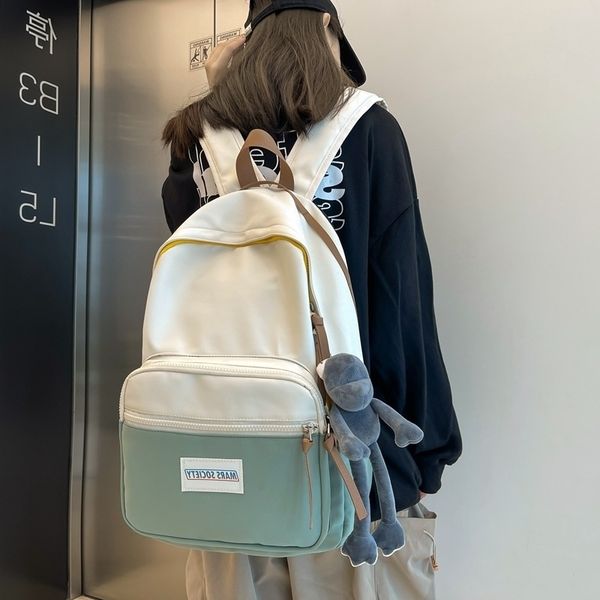 backpack female 2021 new korean fashion contrast color junior high school student schoolbag simple high-capacity
backpack female 2021 new korean fashion contrast color junior high school student schoolbag simple high-capacity
