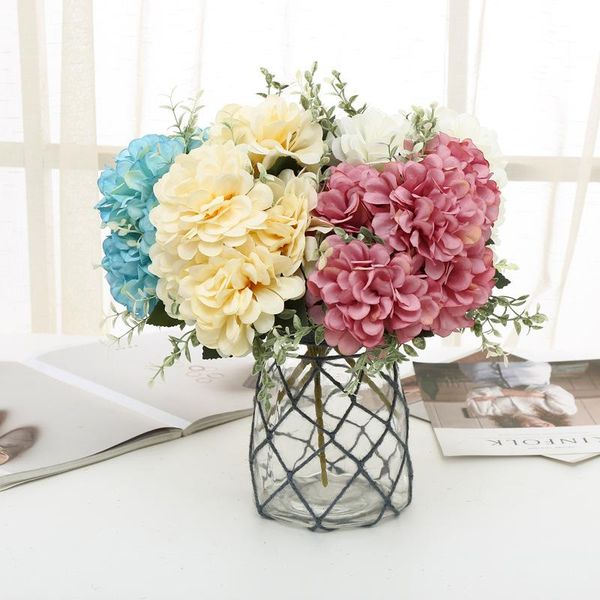 decorative flowers & wreaths chrysanthemum fake pink silk artificial hydrangeas wedding for bride hand blooming home decoration
decorative flowers & wreaths chrysanthemum fake pink silk artificial hydrangeas wedding for bride hand blooming home decoration