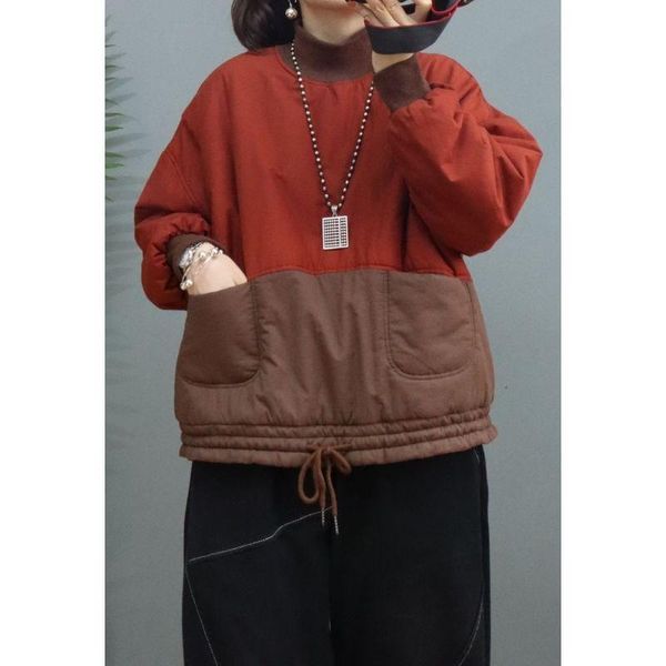 women's hoodies & sweatshirts arrival winter women loose casual long sleeve stand collar pullovers warmth thicken pockets patchwork cot, Black
women's hoodies & sweatshirts arrival winter women loose casual long sleeve stand collar pullovers warmth thicken pockets patchwork cot, Black