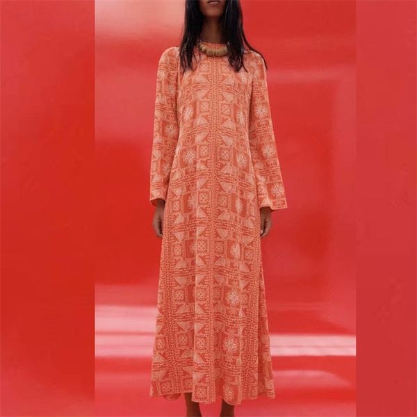 women summer vintage print dress long sleeve v-neck fashion loose female elegant street dresses clothes vestidos 210513, Black;gray
women summer vintage print dress long sleeve v-neck fashion loose female elegant street dresses clothes vestidos 210513, Black;gray