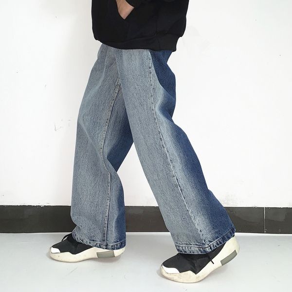 high street washed color jeans pants men and women oversize retro casual denim trousers hip hop loose track pants, Black
high street washed color jeans pants men and women oversize retro casual denim trousers hip hop loose track pants, Black
