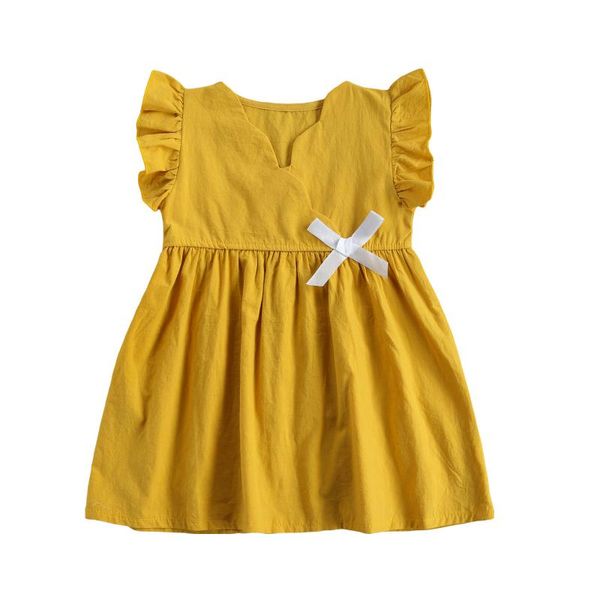 girl's dresses girls casual princess dress, yellow v-neck sleeves bow knot pattern short one-piece, Red;yellow
girl's dresses girls casual princess dress, yellow v-neck sleeves bow knot pattern short one-piece, Red;yellow
