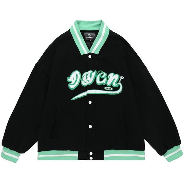 men letter embroidery varsity coats harajuku baseball jacket oversized v-neck streetwear college couple bomber, Black;brown
men letter embroidery varsity coats harajuku baseball jacket oversized v-neck streetwear college couple bomber, Black;brown