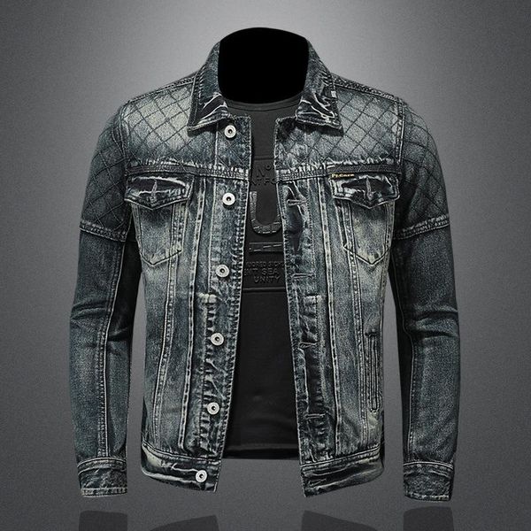 men's jackets spring autumn jacket lapel solid color retro long-sleeved denim hip-hop style, Black;brown
men's jackets spring autumn jacket lapel solid color retro long-sleeved denim hip-hop style, Black;brown