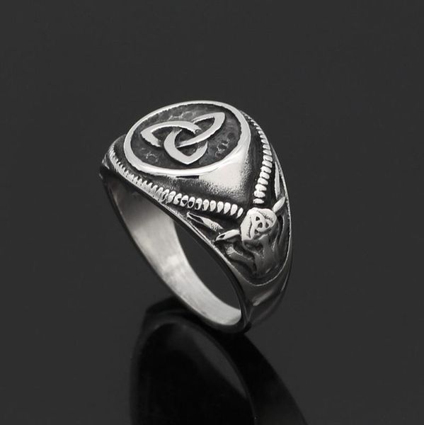 cluster rings retro nordic style celtic knot metal biker ring men's classic punk amulet jewelry, Golden;silver
cluster rings retro nordic style celtic knot metal biker ring men's classic punk amulet jewelry, Golden;silver