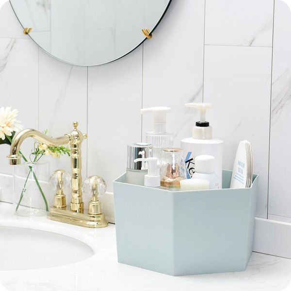 storage boxes & bins plastic creative hexagonal box deskmakeup organizer dressing table rangement cosmetic container
storage boxes & bins plastic creative hexagonal box deskmakeup organizer dressing table rangement cosmetic container