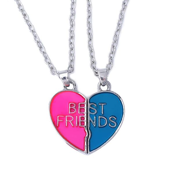 pendant necklaces enamel color friends heart necklace set bff friendship broken sets gift jewelry, Silver
pendant necklaces enamel color friends heart necklace set bff friendship broken sets gift jewelry, Silver