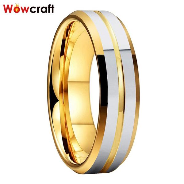 wedding rings custom 6mm tungsten ring gold mens womens band polished surface beveled edges center grooved comfort fit, Slivery;golden
wedding rings custom 6mm tungsten ring gold mens womens band polished surface beveled edges center grooved comfort fit, Slivery;golden