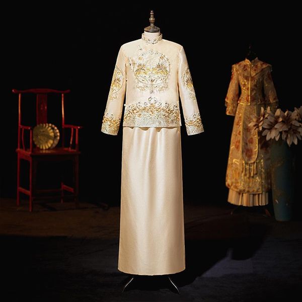 traditional chinese groom wedding costume ancient royal marriage clothes vintage men embroidery cheongsam suit ethnic clothing, Red
traditional chinese groom wedding costume ancient royal marriage clothes vintage men embroidery cheongsam suit ethnic clothing, Red