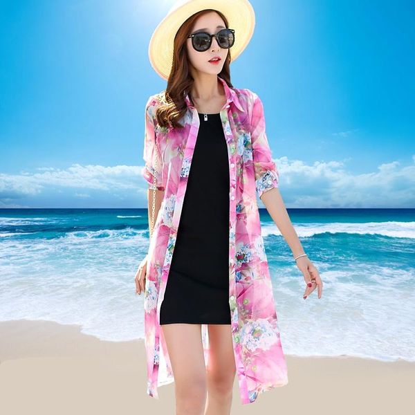 women's blouses & shirts women thin long sleeve plus size mid-length sunscreen clothing chiffon loose cardigan shawl floral print shirt, White
women's blouses & shirts women thin long sleeve plus size mid-length sunscreen clothing chiffon loose cardigan shawl floral print shirt, White