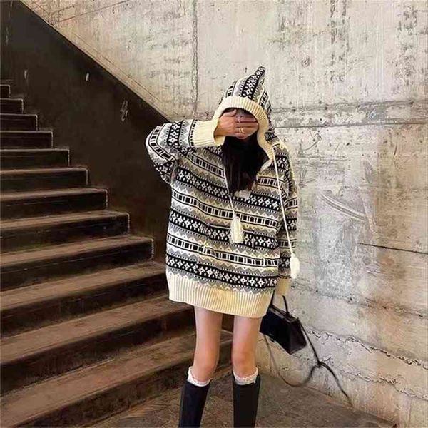 2021 autumn new fashion ethnic jacquard soft and comfortable youth hooded drawstring couple sweater, White;black
2021 autumn new fashion ethnic jacquard soft and comfortable youth hooded drawstring couple sweater, White;black