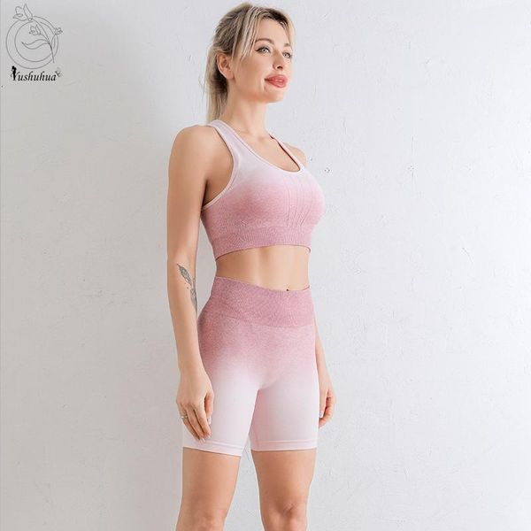 yoga outfit yushuhua ombre 2pcs women sport suit gym set bra seamless shorts workout running clothing wear athletic
yoga outfit yushuhua ombre 2pcs women sport suit gym set bra seamless shorts workout running clothing wear athletic