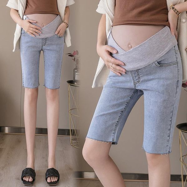summer pregnant women denim blue pants maternity belly shorts casual elastic waist jeans for pregnancy clothing bottoms, White
summer pregnant women denim blue pants maternity belly shorts casual elastic waist jeans for pregnancy clothing bottoms, White