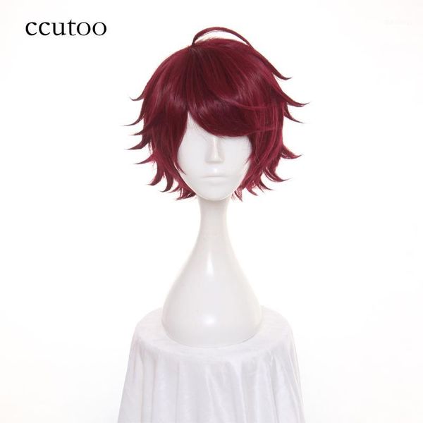 ccutoo 12inch a3 dark red short layered styled synthetic hair heat resistance fiber cosplay wigs for men halloween party costume1, Black
ccutoo 12inch a3 dark red short layered styled synthetic hair heat resistance fiber cosplay wigs for men halloween party costume1, Black