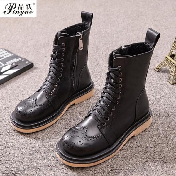 boots woman ankle fashion platform brand designers thick sole leather ladies shoes gladiator owhide motorcycle, Black
boots woman ankle fashion platform brand designers thick sole leather ladies shoes gladiator owhide motorcycle, Black