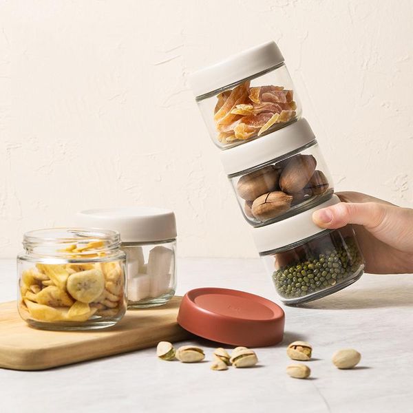 storage bottles & jars glass with airtight lids wide mouth food containers stackable empty spice for dry kitchen seasoning
storage bottles & jars glass with airtight lids wide mouth food containers stackable empty spice for dry kitchen seasoning