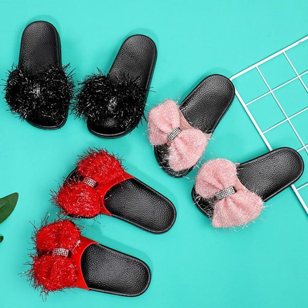 slipper children bling bow slippers kids home sandals girls flat shoes slides 24-35 family toddler flip flops, Black;grey
slipper children bling bow slippers kids home sandals girls flat shoes slides 24-35 family toddler flip flops, Black;grey