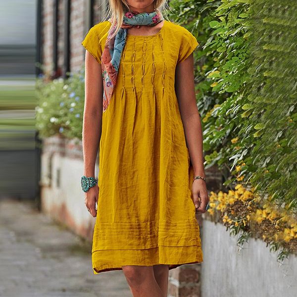 2021 summer new splicing medium length short sleeve u-neck loose dress, Black;gray
2021 summer new splicing medium length short sleeve u-neck loose dress, Black;gray