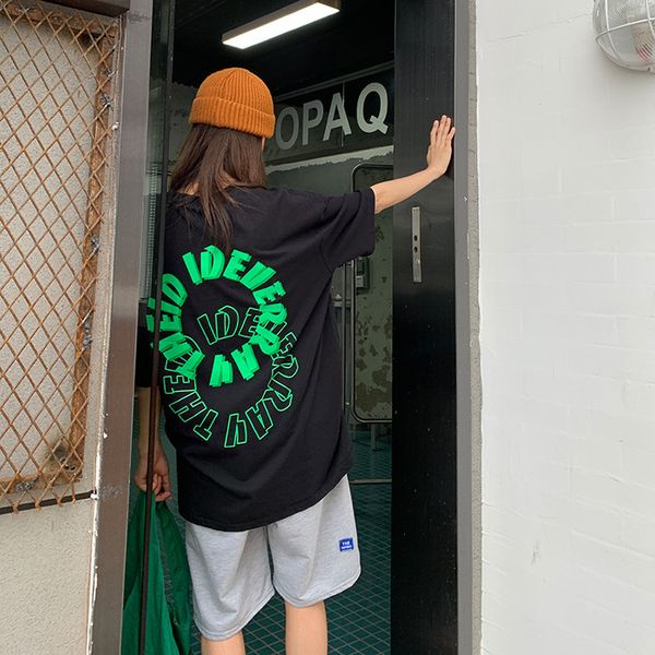 t shirt short sleeve 2021 women's spring and summer korean version loose ins fashion printing white round neck half top
t shirt short sleeve 2021 women's spring and summer korean version loose ins fashion printing white round neck half top