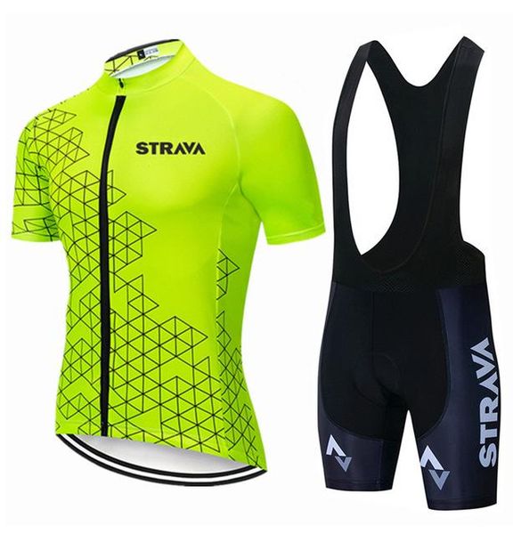 fluorescence strava pro bicycle team short sleeve cycling jersey set summer breathable clothing racing sets, Black;blue
fluorescence strava pro bicycle team short sleeve cycling jersey set summer breathable clothing racing sets, Black;blue