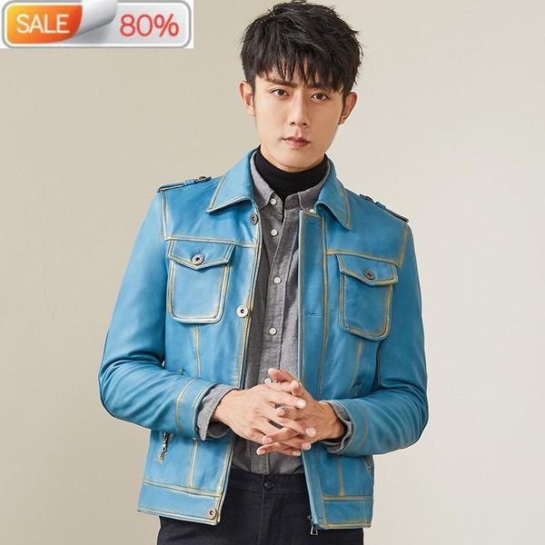 men's leather & faux jacket sheepskin genuine coats men korean short spring autumn jackets mg-1a40016 yy2a3, Black
men's leather & faux jacket sheepskin genuine coats men korean short spring autumn jackets mg-1a40016 yy2a3, Black
