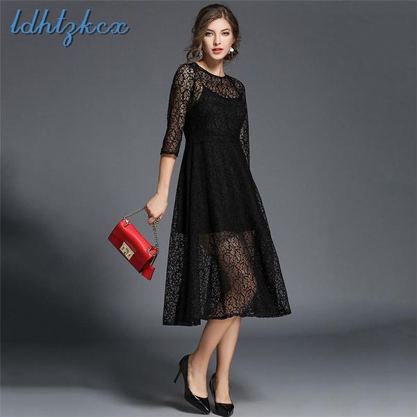 casual dresses solid color knee-length dress women 2021 autumn fashion elegant temperament slim chic lace pullovers black cx128, Black;gray
casual dresses solid color knee-length dress women 2021 autumn fashion elegant temperament slim chic lace pullovers black cx128, Black;gray