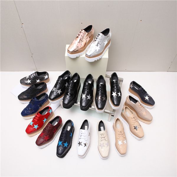 women real leather boots thick bottom fashion luxurys platform designer shoe elyse star shoes britt wedge lace-up flat high heel 8cm 33-41, Black
women real leather boots thick bottom fashion luxurys platform designer shoe elyse star shoes britt wedge lace-up flat high heel 8cm 33-41, Black