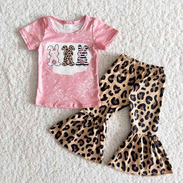 wholesale easter day clothing set girl pink color shirt and leopard bell pants kids cute rabbits outfits, White
wholesale easter day clothing set girl pink color shirt and leopard bell pants kids cute rabbits outfits, White