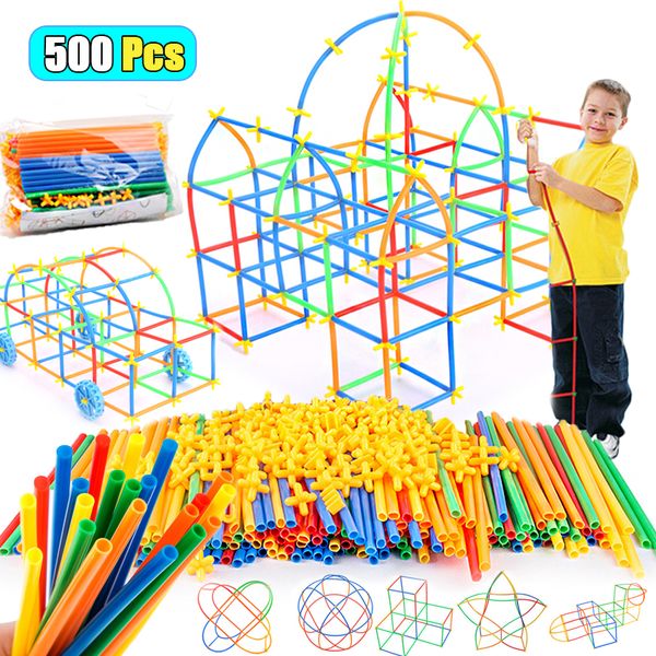 4D DIY Straw Blocks Plastic Stitching Inserted Construction Assembled Toy Blocks Bricks Educational Toys & Hobbies For Children
4D DIY Straw Blocks Plastic Stitching Inserted Construction Assembled Toy Blocks Bricks Educational Toys & Hobbies For Children