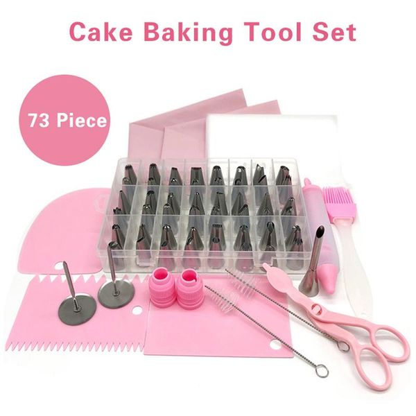 baking & pastry tools 73pcs/set stainless steel nozzles diy cake decorating tool set bag decor icing piping cream cookie
baking & pastry tools 73pcs/set stainless steel nozzles diy cake decorating tool set bag decor icing piping cream cookie