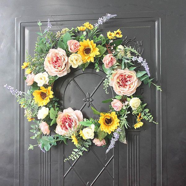 50cm artificial flower wreath peony spring round for the front door wedding home decor decorative flowers & wreaths
50cm artificial flower wreath peony spring round for the front door wedding home decor decorative flowers & wreaths