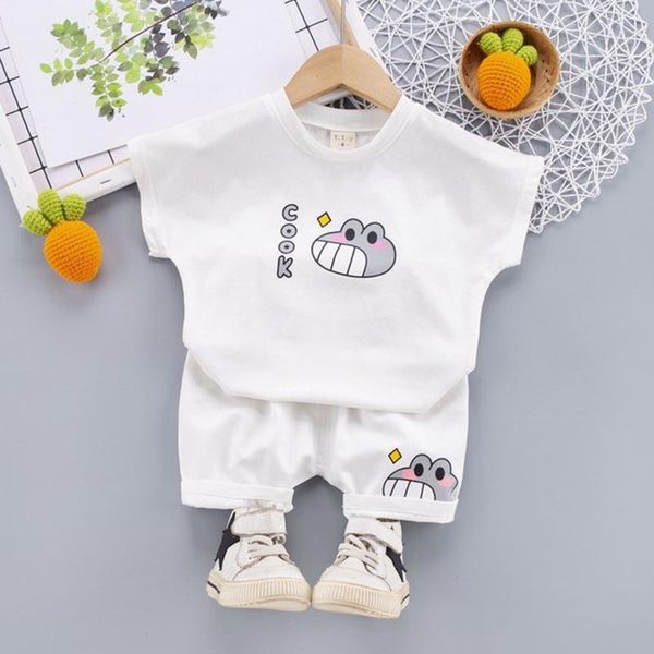 clothing sets boys 1-4 years summer active suit animal print pattern solid short sleeve + pants infant girls casual set for babies, White
clothing sets boys 1-4 years summer active suit animal print pattern solid short sleeve + pants infant girls casual set for babies, White