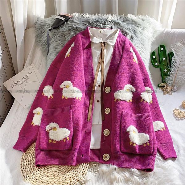 clothing sets fashion autumn winter korean women's casual woolen sweater and cardigan long sleeve v-neck button oversized jacket, White
clothing sets fashion autumn winter korean women's casual woolen sweater and cardigan long sleeve v-neck button oversized jacket, White