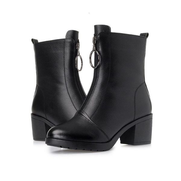 drfargo genuine leather winter shoes ankle boots for women 6cm square high heels round toe chaussures femme size35-41 632 blbg, Black
drfargo genuine leather winter shoes ankle boots for women 6cm square high heels round toe chaussures femme size35-41 632 blbg, Black