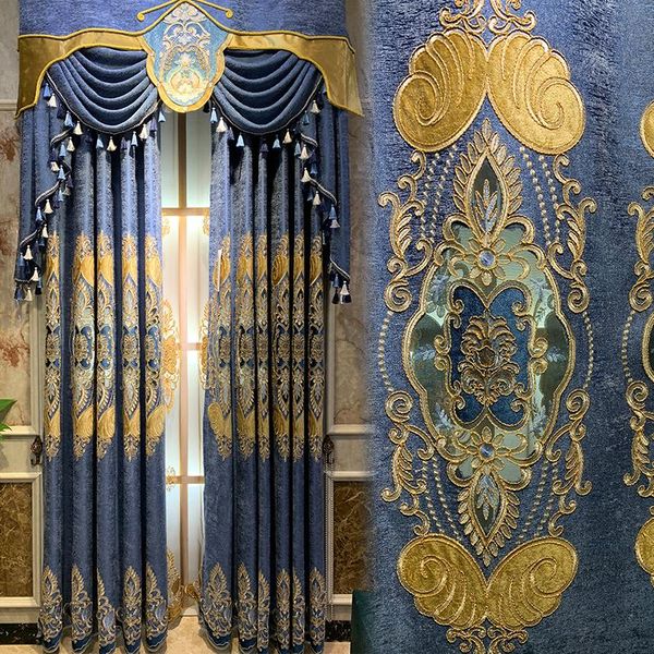 curtain & drapes european style curtains for living dining room bedroom blue chenille jacquard embroidered valance
curtain & drapes european style curtains for living dining room bedroom blue chenille jacquard embroidered valance