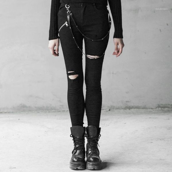 women's pants & capris punk rave women street style leather buckle hole jeans elastic denim fashion slim fit personality handsome penci, Black;white
women's pants & capris punk rave women street style leather buckle hole jeans elastic denim fashion slim fit personality handsome penci, Black;white