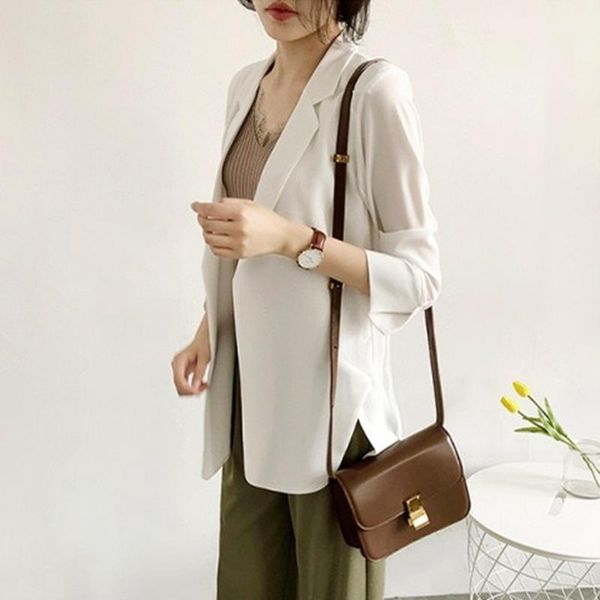 women's suits & blazers summer thin women and jackets office lady elegant casual womens chiffon three quarter sleeve blazer feminina, White;black
women's suits & blazers summer thin women and jackets office lady elegant casual womens chiffon three quarter sleeve blazer feminina, White;black