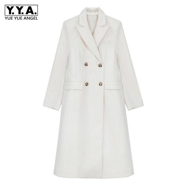 women's wool & blends 2021 womens autumn winter elegant slim overcoat office lady turn-down collar double breasted fashion solid woolen, Black
women's wool & blends 2021 womens autumn winter elegant slim overcoat office lady turn-down collar double breasted fashion solid woolen, Black
