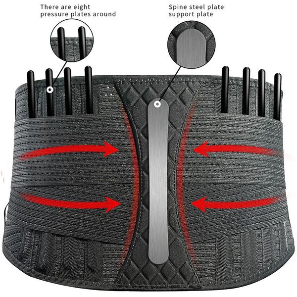 waist slim belt tummy control trimmer trainer wrap lower back brace pain relief body shaper fat burning wo support, Black;gray
waist slim belt tummy control trimmer trainer wrap lower back brace pain relief body shaper fat burning wo support, Black;gray