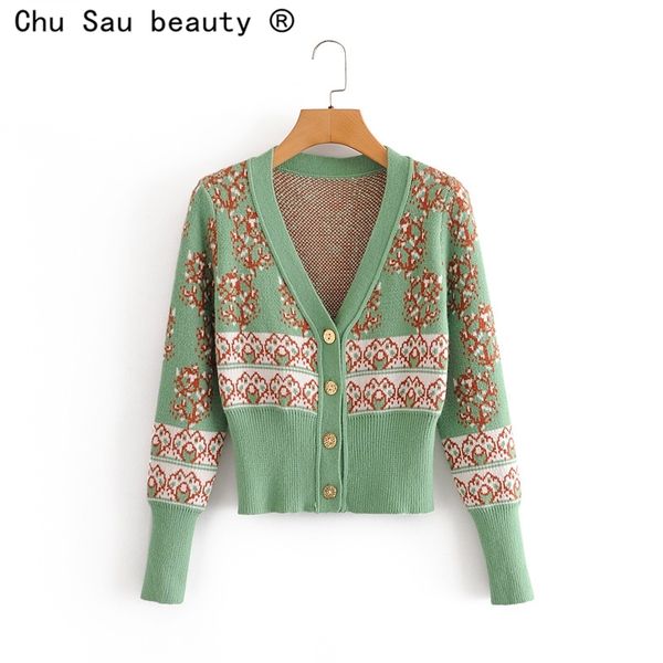fall winter japanese vintage green v-neck short knit cardigan fashion slim jacquard sweater coat for women 210508, White
fall winter japanese vintage green v-neck short knit cardigan fashion slim jacquard sweater coat for women 210508, White