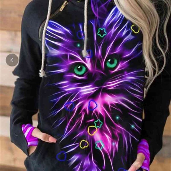 trendy iadies' sweaters printing long sleeve hoodie fashion leisure street spring and autumn women's zipper sweaterhoodies, Black
trendy iadies' sweaters printing long sleeve hoodie fashion leisure street spring and autumn women's zipper sweaterhoodies, Black