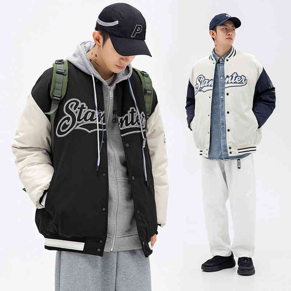 hanlu 2021 winter new fashion brand baseball contrast color loose thickened cotton padded et men's, Black
hanlu 2021 winter new fashion brand baseball contrast color loose thickened cotton padded et men's, Black