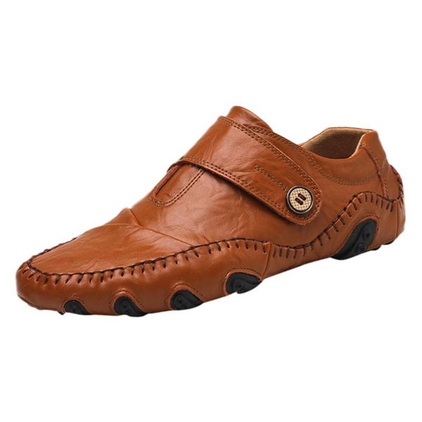 dress shoes fashion men's breathable round toe leather leisure wild hook&loop sneakers men casual size 38-46, Black
dress shoes fashion men's breathable round toe leather leisure wild hook&loop sneakers men casual size 38-46, Black